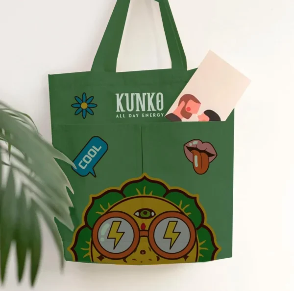 kunko yerba mate tote bag verde-2